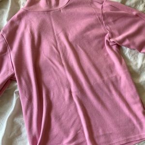 pink mockneck